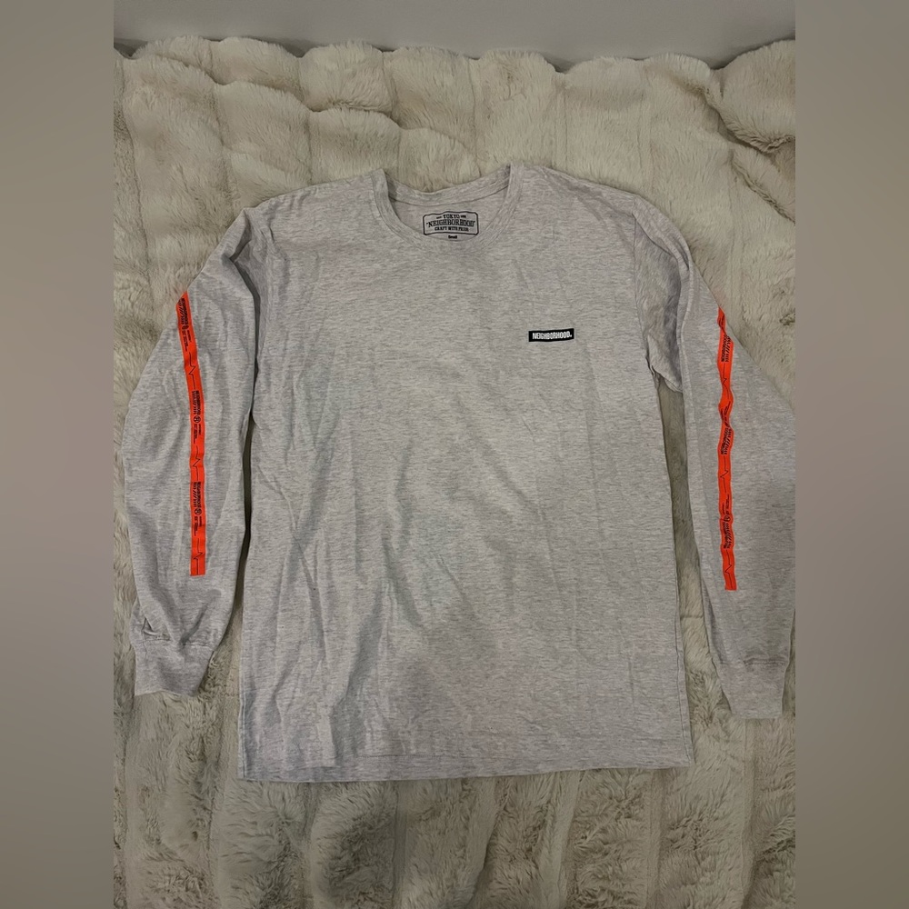 Tokyo Neighborhood grey long sleeve tshirt, size small
